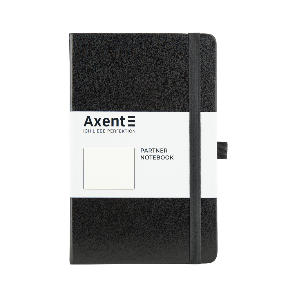 Книга записна Axent Partner 125х195 мм без лініюванням 96 аркушів Чорна (8307-01-A) - фото 1