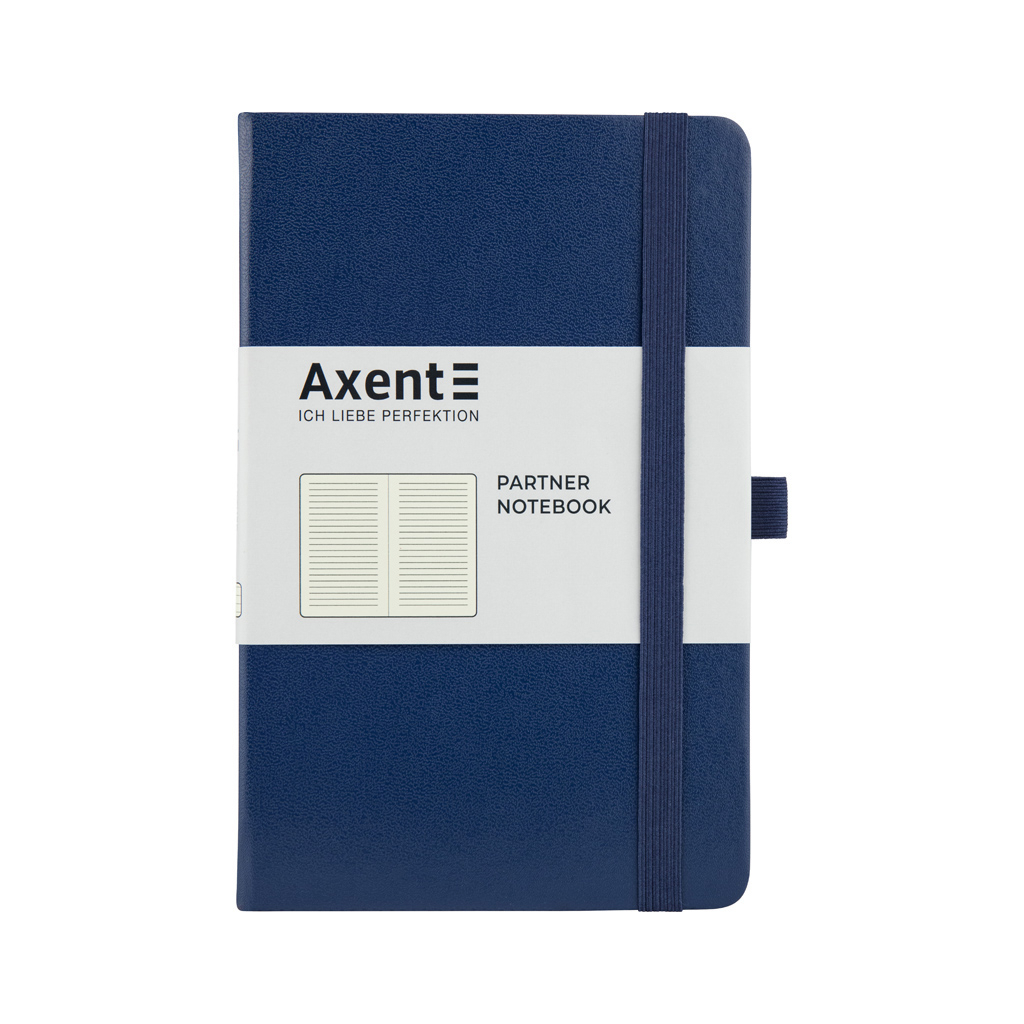 Книга записна Axent Partner 125х195 мм в лінійку 96 аркушів Синя (8308-02-A) Книга записна Axent Partner 125х195 мм в лінійку 96 аркушів Синя (8308-02-A)