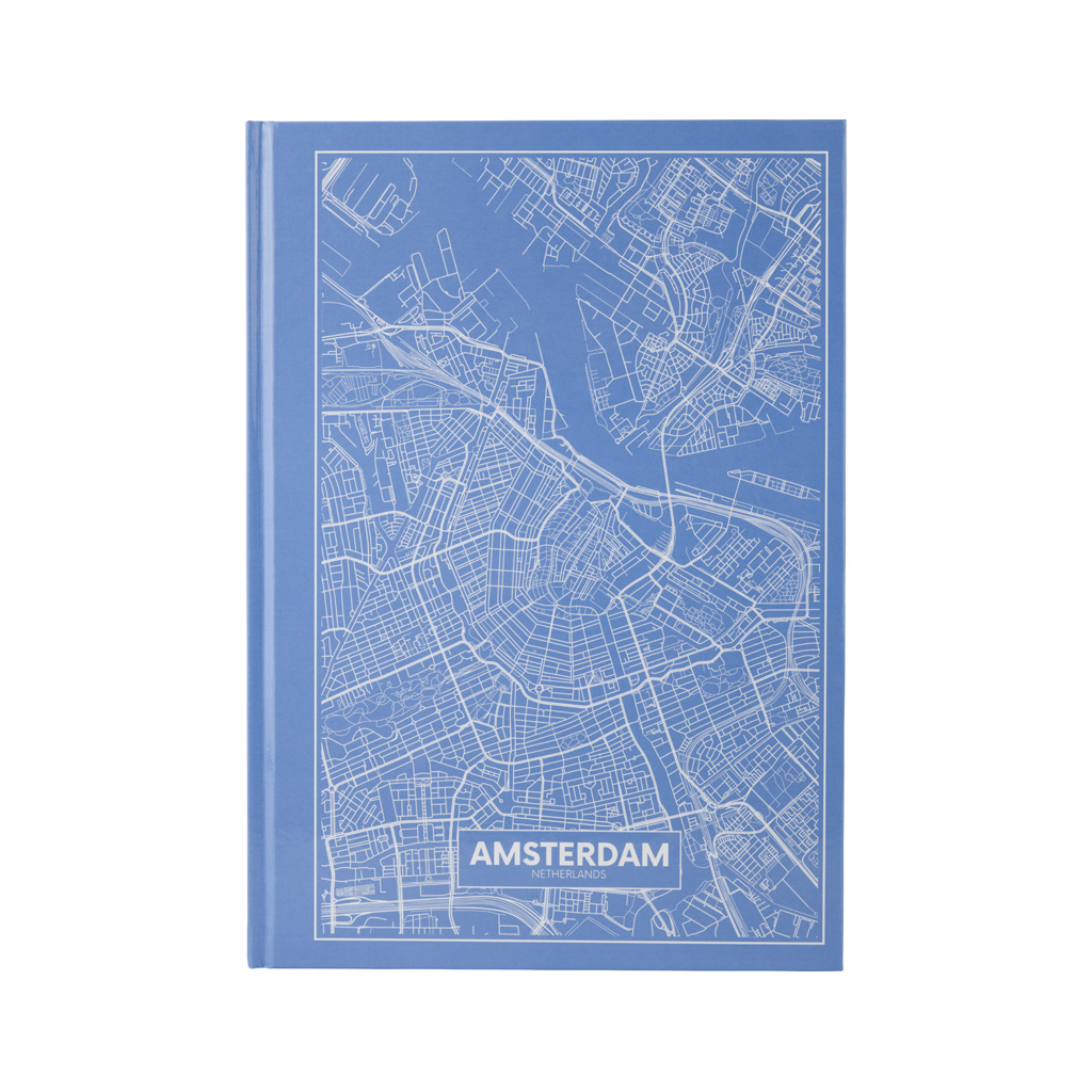 Канцелярська книга Axent Maps Amsterdam А4 в твердій обкладинці 96 аркушів в клітинку (8422-507-A) - фото 1