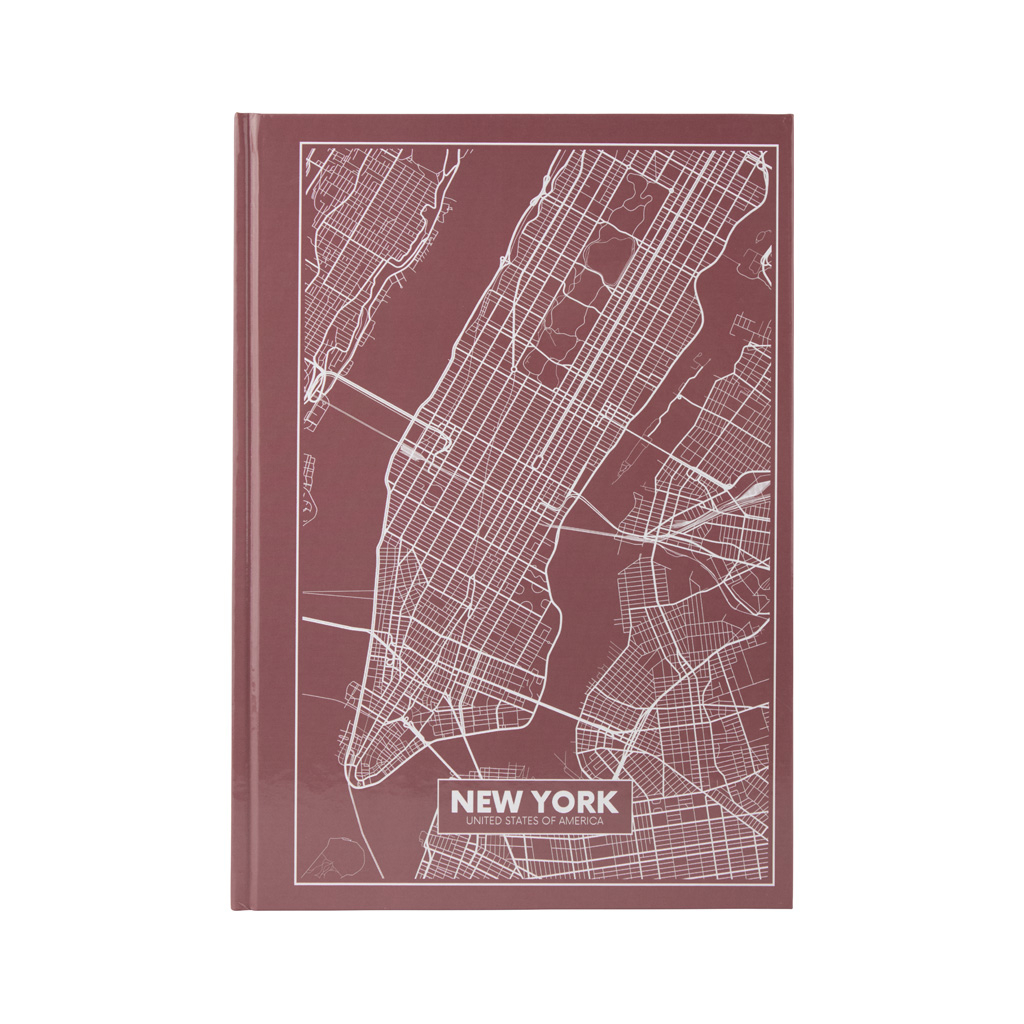 Канцелярська книга Axent Maps New York А4 у твердій обкладінці 96 аркушів у клітинку (8422-543-A) - фото 1
