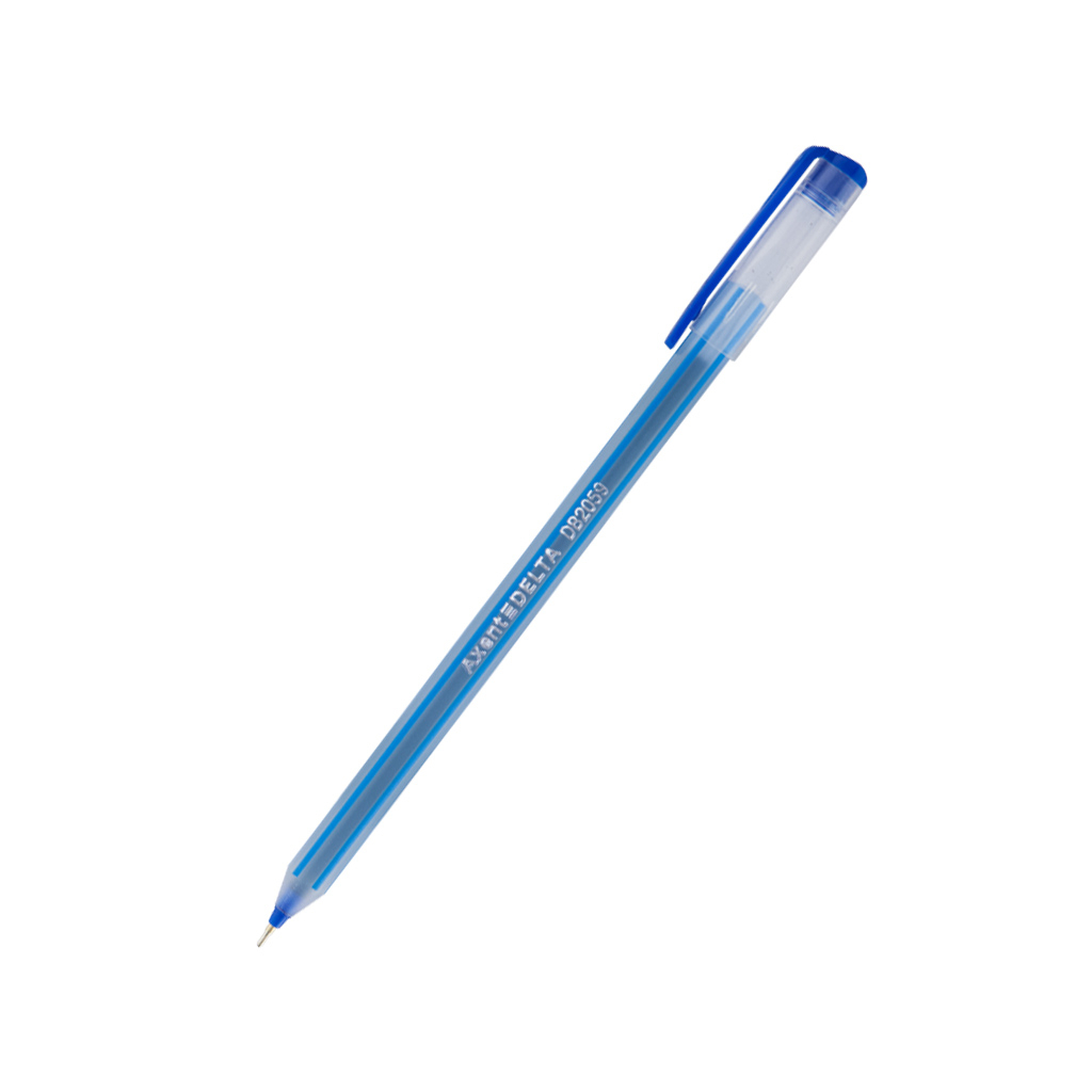 Ручка масляна Delta by Axent Синя 0.7 мм Прозорий корпус (DB2059-02) - фото 1 Ручка масляна Delta by Axent Синя 0.7 мм Прозорий корпус (DB2059-02) - фото 1