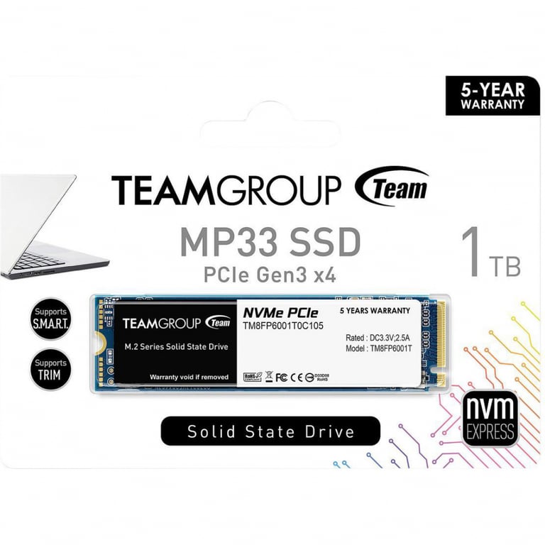 Накопичувач SSD M.2 2280 1TB Team (TM8FP6001T0C101) - фото 3