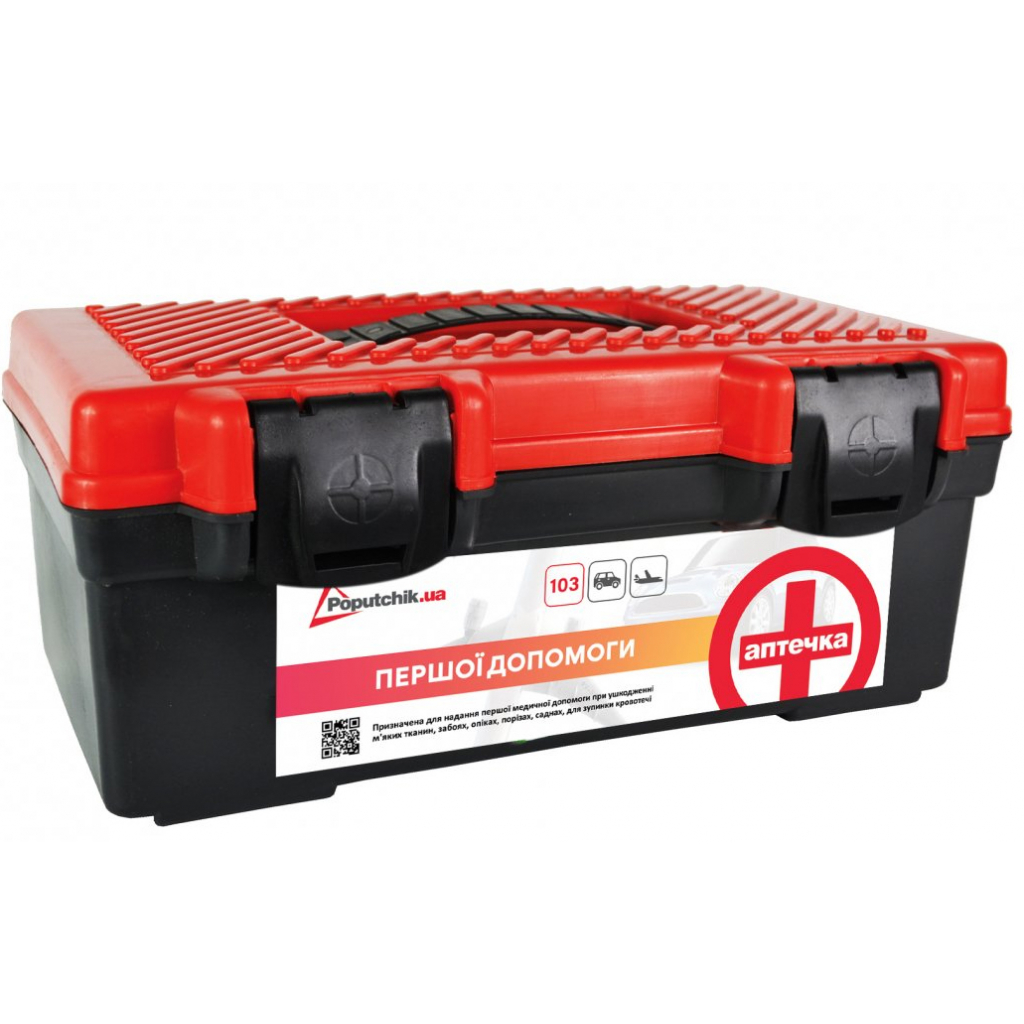 Автомобільна аптечка Poputchik першої допомоги згідно ТУ (02-043-П) Автомобільна аптечка Poputchik першої допомоги згідно ТУ (02-043-П)