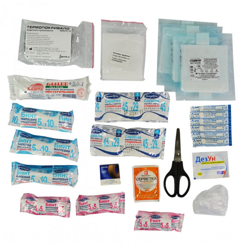 Автомобільна аптечка Poputchik "Євростандарт" згідно ТУ футляр м'який червоний (02-005-М) - фото 2 Автомобільна аптечка Poputchik "Євростандарт" згідно ТУ футляр м'який червоний (02-005-М) - фото 2