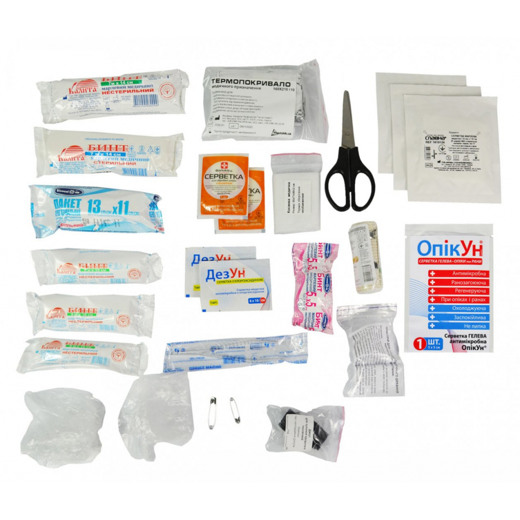 Автомобільна аптечка Poputchik -1 (АМА-1) згідно ДСТУ 3961-2000 футляр м'який червоний 19х8 (02-021-М) - фото 2 Автомобільна аптечка Poputchik -1 (АМА-1) згідно ДСТУ 3961-2000 футляр м'який червоний 19х8 (02-021-М) - фото 2