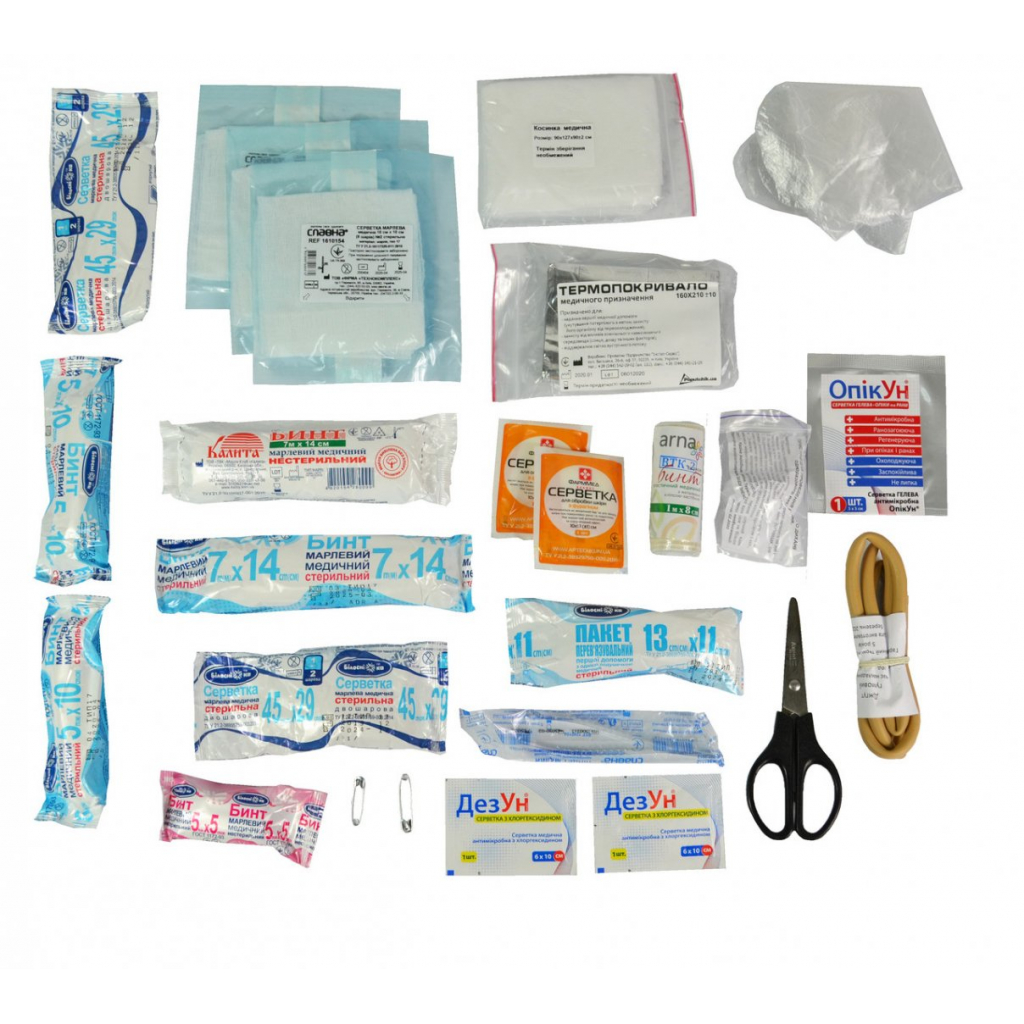 Автомобільна аптечка Poputchik -1 (АМА-1) згідно ДСТУ 3961-2000 футляр м'який червоний 19х8 (02-026-М) - фото 2 Автомобільна аптечка Poputchik -1 (АМА-1) згідно ДСТУ 3961-2000 футляр м'який червоний 19х8 (02-026-М) - фото 2