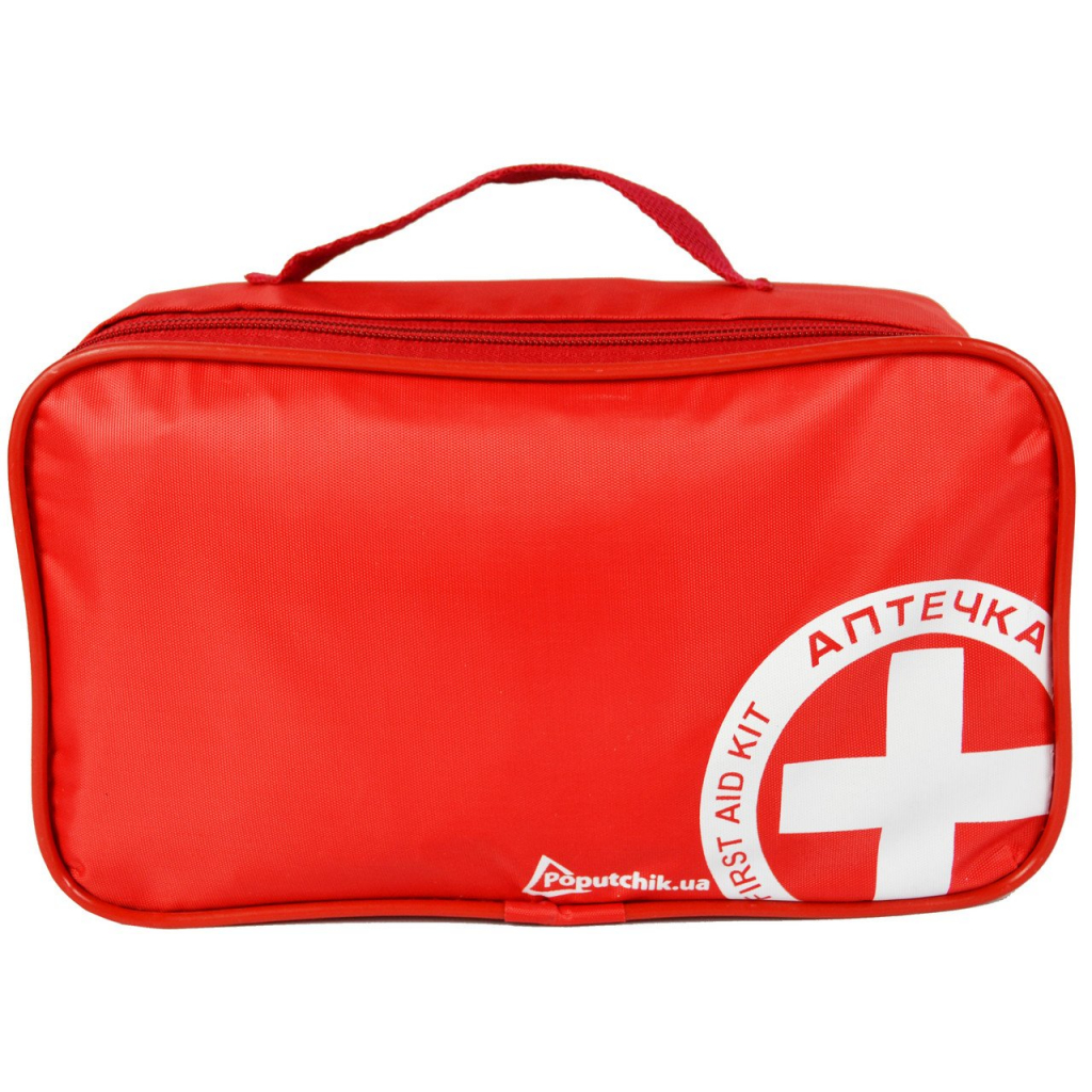 Автомобільна аптечка Poputchik -1 (АМА-1) згідно ДСТУ 3961-2000 футляр м'який червоний 25х1 (02-010-М) - фото 1 Автомобільна аптечка Poputchik -1 (АМА-1) згідно ДСТУ 3961-2000 футляр м'який червоний 25х1 (02-010-М) - фото 1