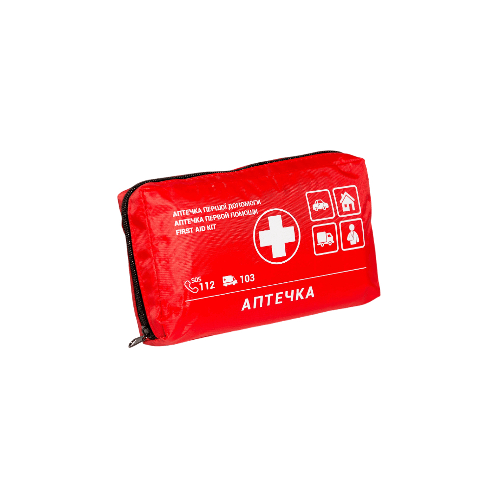 Автомобільна аптечка Poputchik згідно ТУ футляр м'який червоний 19х8х14 (02-002-М) - фото 5 Автомобільна аптечка Poputchik згідно ТУ футляр м'який червоний 19х8х14 (02-002-М) - фото 5