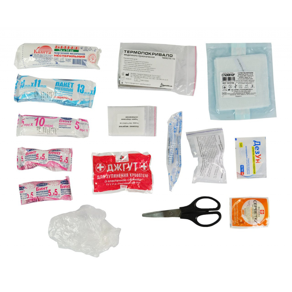 Автомобільна аптечка Poputchik згідно ТУ футляр м'який червоний 19х8х14 (02-006-М) - фото 2 Автомобільна аптечка Poputchik згідно ТУ футляр м'який червоний 19х8х14 (02-006-М) - фото 2