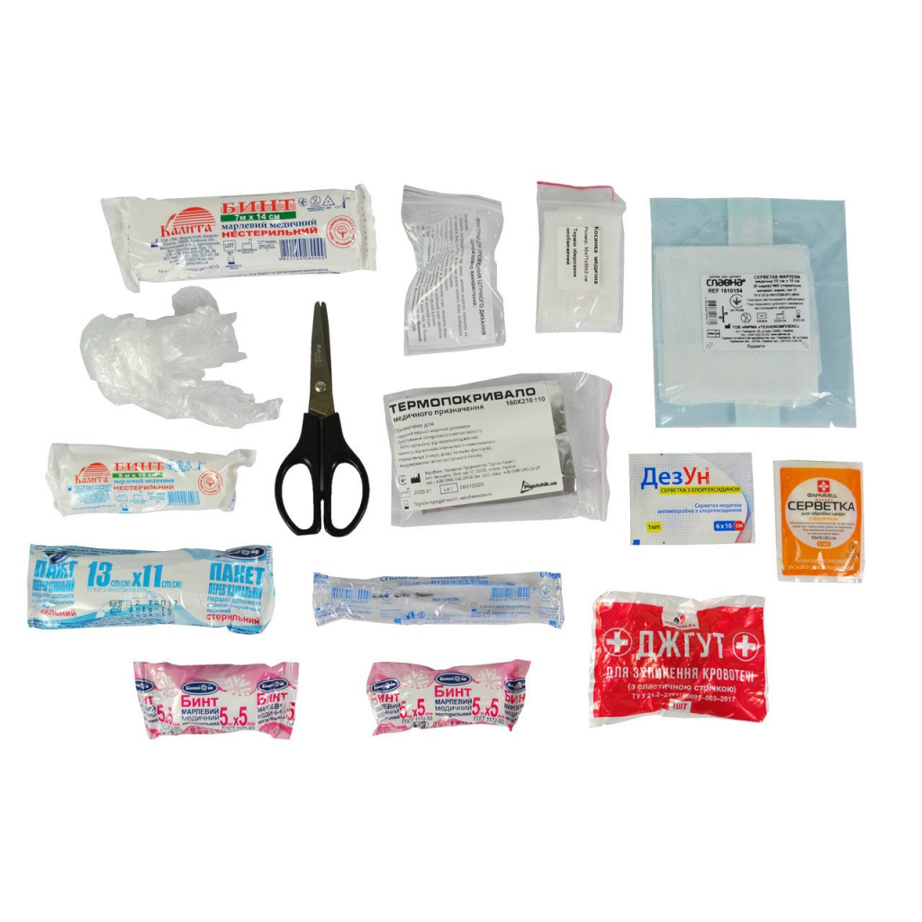 Автомобільна аптечка Poputchik згідно ТУ футляр пластиковий червоний 165х135х65 (02-027-П) - фото 2 Автомобільна аптечка Poputchik згідно ТУ футляр пластиковий червоний 165х135х65 (02-027-П) - фото 2