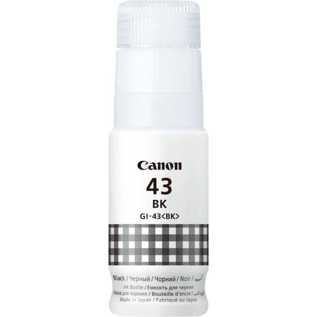 Контейнер з чорнилом Canon GI-43 Black 70ml (4698C001) Контейнер з чорнилом Canon GI-43 Black 70ml (4698C001)