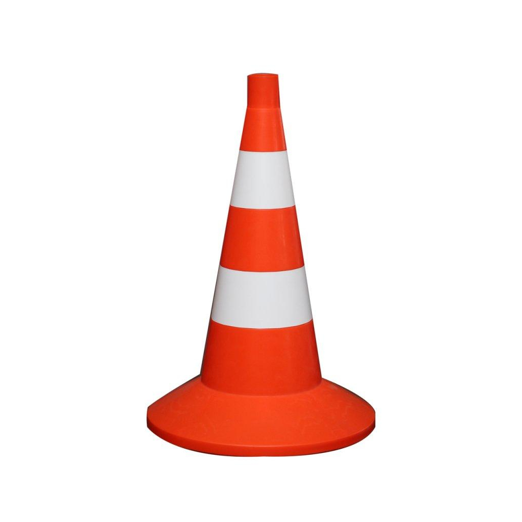 Дорожній конус Poputchik м'який 520 мм (05-005) - фото 1 Дорожній конус Poputchik м'який 520 мм (05-005) - фото 1