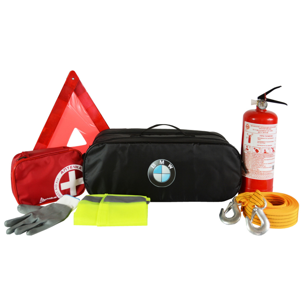 Набір техдопомоги Poputchik BMW легковий чорний (01-122-Л) - фото 1 Набір техдопомоги Poputchik BMW легковий чорний (01-122-Л) - фото 1