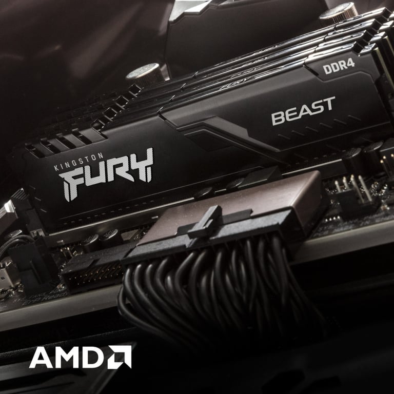 Модуль пам'яті для комп'ютера DDR4 32GB (2x16GB) 3200 MHz Fury Beast Black Kingston Fury (ex.HyperX) (KF432C16BB1K2/32) - фото 12