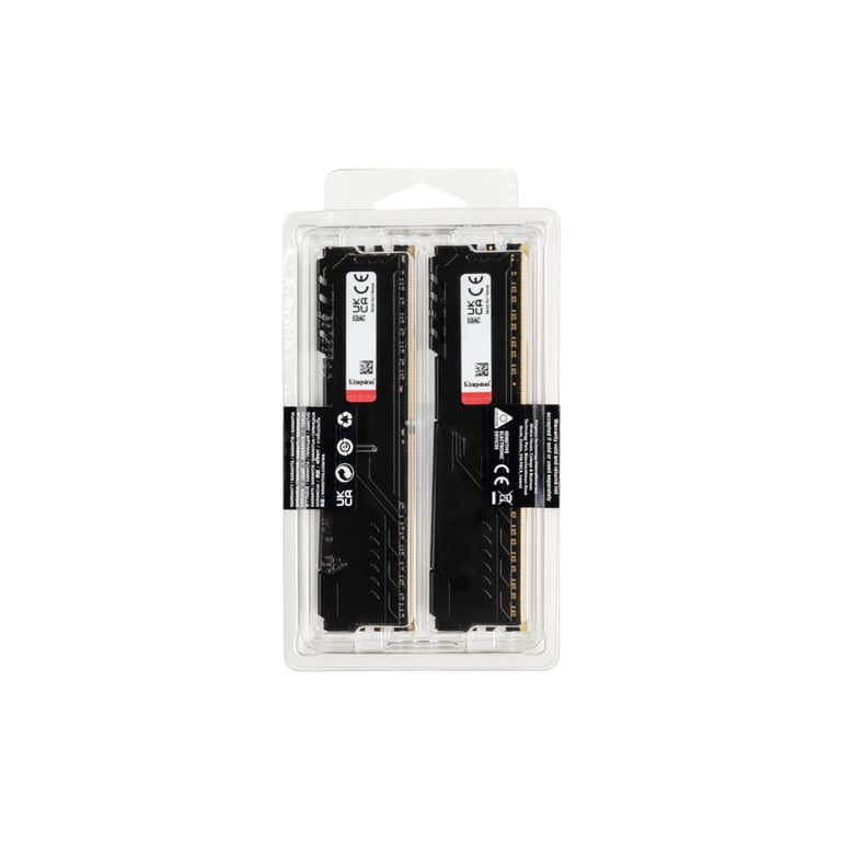 Модуль пам'яті для комп'ютера DDR4 32GB (2x16GB) 3200 MHz Fury Beast Black Kingston Fury (ex.HyperX) (KF432C16BB1K2/32) - фото 7