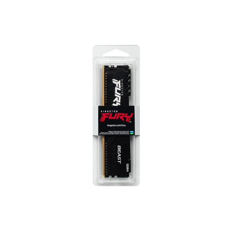 Модуль пам'яті для комп'ютера DDR4 32GB 3200 MHz Fury Beast Black Kingston Fury (ex.HyperX) (KF432C16BB/32) - фото 6