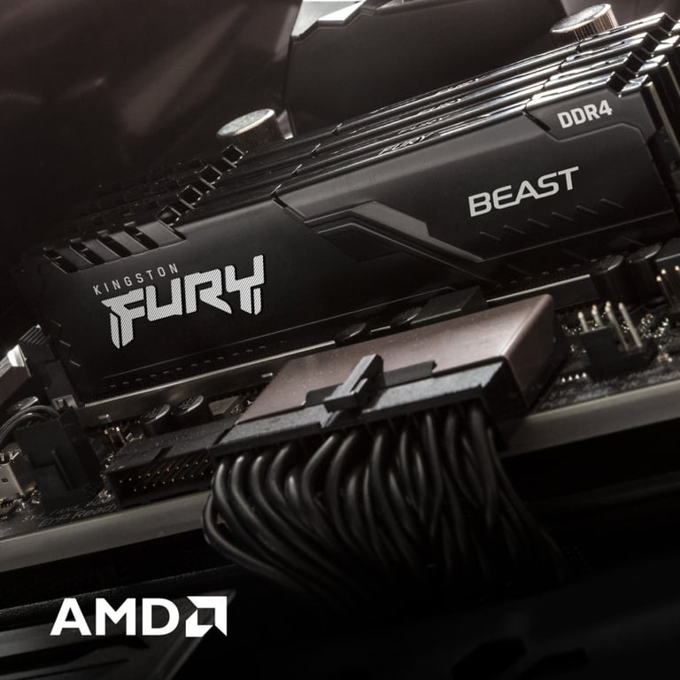 Модуль пам'яті для комп'ютера DDR4 16GB (2x8GB) 3600 MHz Fury Beast Black Kingston Fury (ex.HyperX) (KF436C17BBK2/16) - фото 12