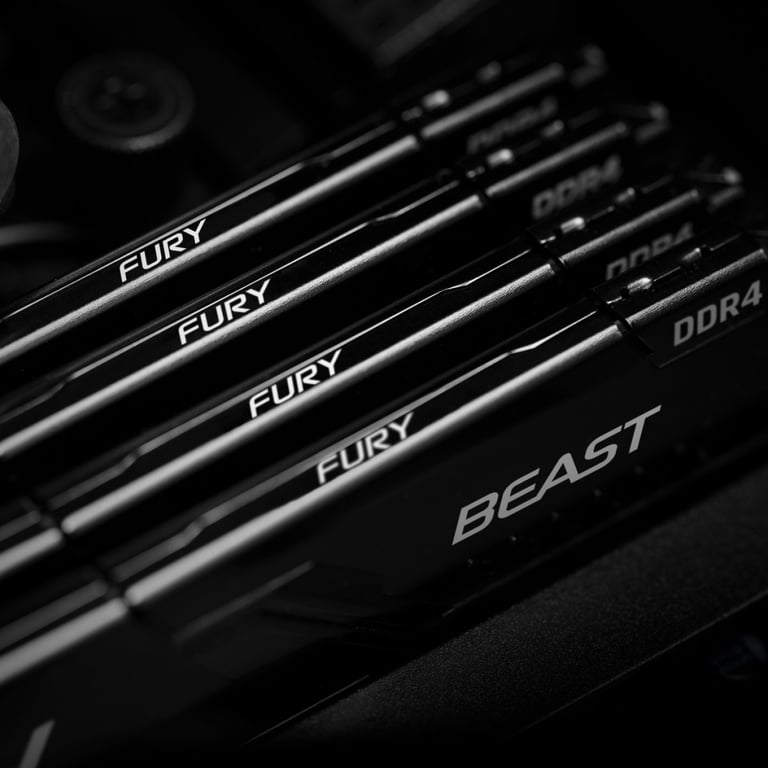 Модуль пам'яті для комп'ютера DDR4 16GB (2x8GB) 3600 MHz Fury Beast Black Kingston Fury (ex.HyperX) (KF436C17BBK2/16) - фото 4