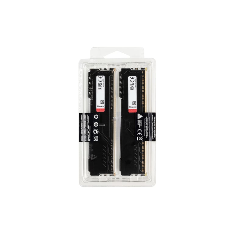 Модуль пам'яті для комп'ютера DDR4 16GB (2x8GB) 3600 MHz Fury Beast Black Kingston Fury (ex.HyperX) (KF436C17BBK2/16) - фото 7