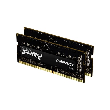 Модуль пам'яті для ноутбука SoDIMM DDR4 16GB (2x8GB) 3200 MHz Fury Impact Kingston Fury (ex.HyperX) (KF432S20IBK2/16) - фото 1
