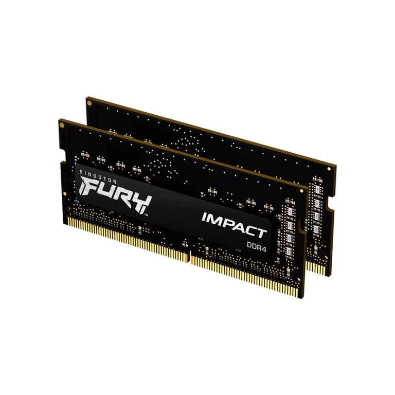Модуль пам'яті для ноутбука SoDIMM DDR4 64GB (2x32GB) 3200 MHz Fury Impact Kingston Fury (ex.HyperX) (KF432S20IBK2/64) - фото 1