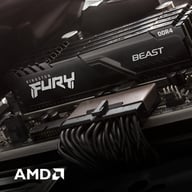 Модуль пам'яті для комп'ютера DDR4 32GB 3600 MHz Fury Beast Black Kingston Fury (ex.HyperX) (KF436C18BB/32) - фото 12