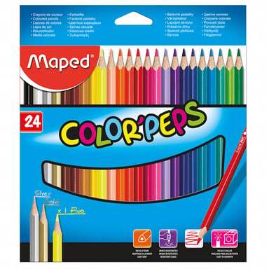 Олівці кольорові Maped Color Peps Classic 24 кол. (MP.183224) - фото 1