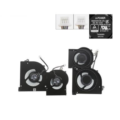 Вентилятор ноутбука MSI GS65/MS-16Q2 (BS5005HS-U3I) DC 5V,4+4pin,GPU (A48493) - фото 1