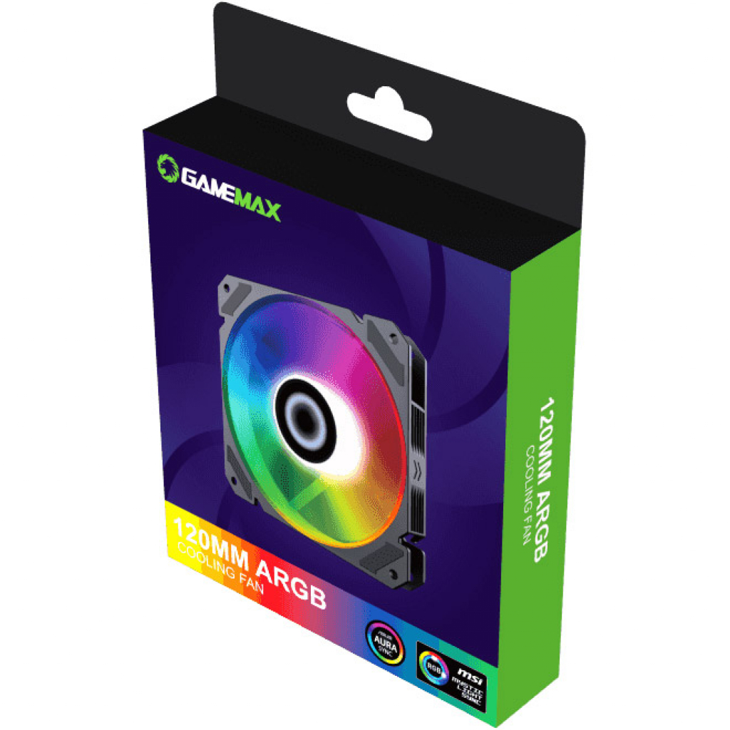 Кулер до корпусу Gamemax FN-12Rainbow-C9 - фото 7 Кулер до корпусу Gamemax FN-12Rainbow-C9 - фото 7