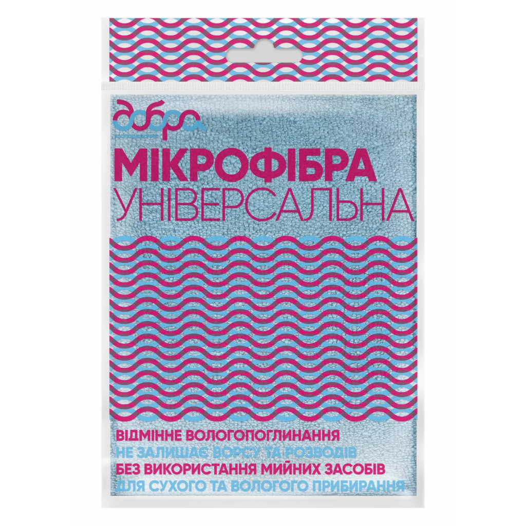 Серветки для прибирання Добра Господарочка з мікрофібри 1 шт. (4820086520348) - фото 1