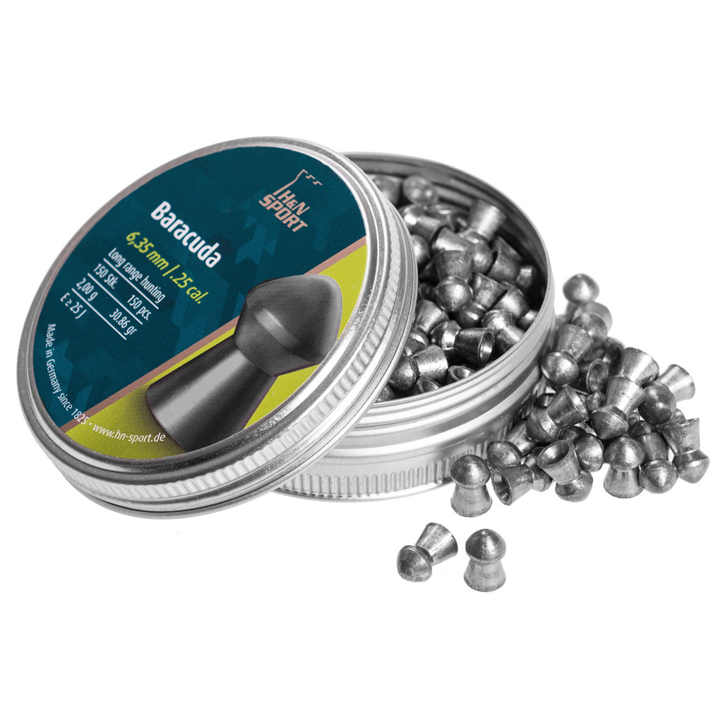 Пульки H&N Baracuda 6,35 мм, 2,00 г, 150 шт/уп (92186350001) - фото 1