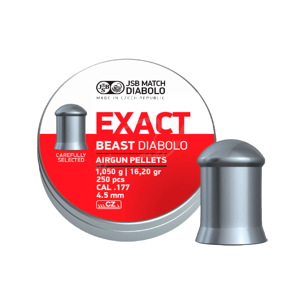 Пульки JSB Diabolo Exact Beast 4,52 мм, 1,05 г, 250 шт/уп (546279-250) - фото 1