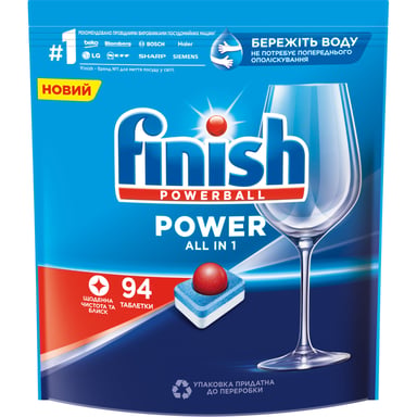 Таблетки для посудомийних машин Finish All in 1 94 шт. (5997321736280) - фото 1