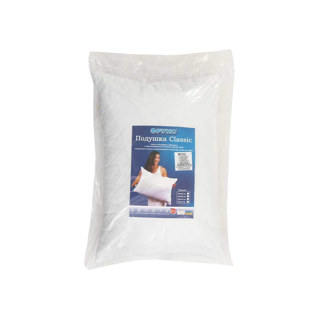Подушка Руно Силіконова Classic 50х70 см (310.52Classic) - фото 5 Подушка Руно Силіконова Classic 50х70 см (310.52Classic) - фото 5