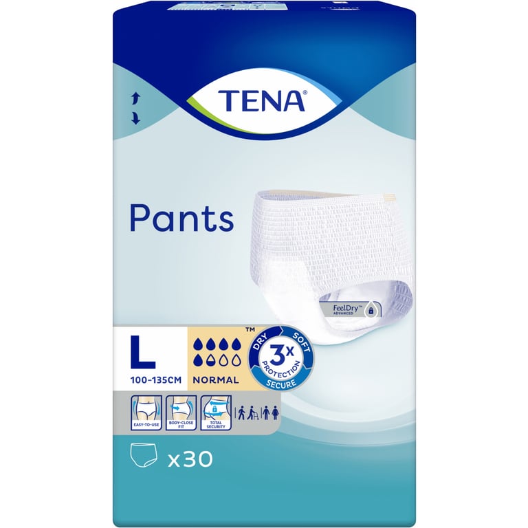 Підгузки для дорослих Tena трусики Pants Normal Large 30 шт (7322541150895) - фото 3