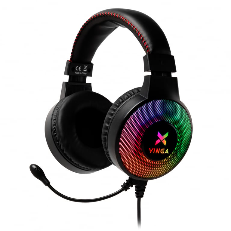 Навушники Vinga HSCU-100 Gaming LED Black (HSCU-100) - фото 1