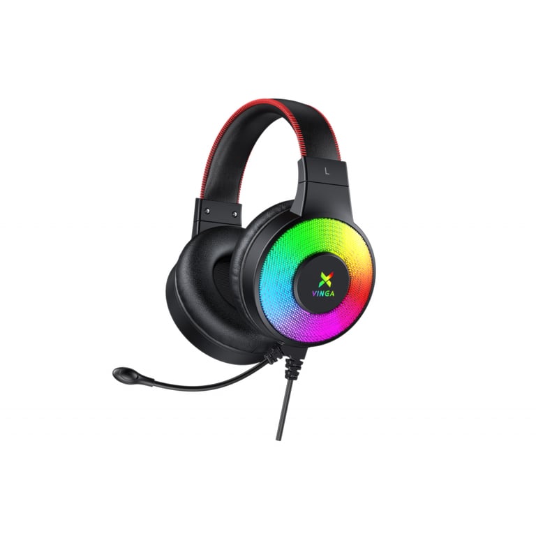 Навушники Vinga HSCU-100 Gaming LED Black (HSCU-100) - фото 2