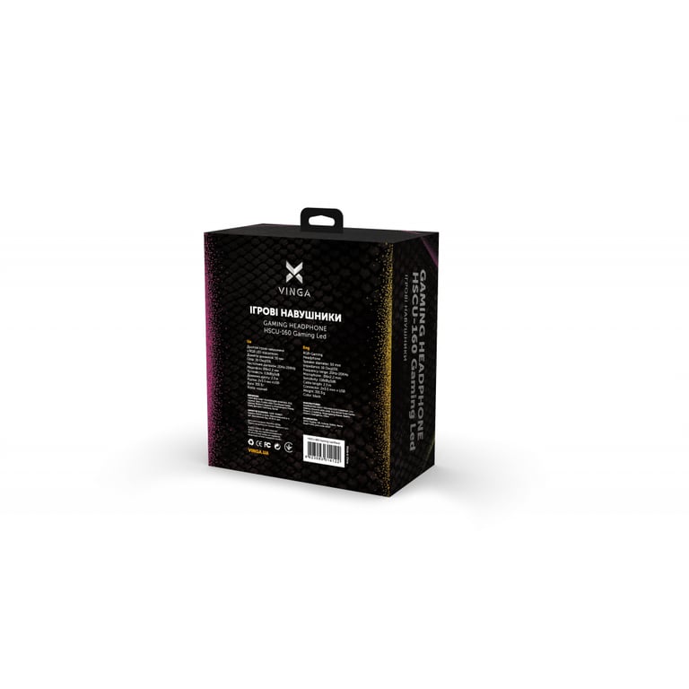 Навушники Vinga HSCU-160 Gaming LED Black (HSCU-160) - фото 5