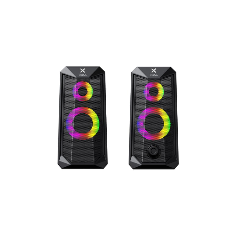 Акустична система Vinga SP-200 LED USB Black - фото 2