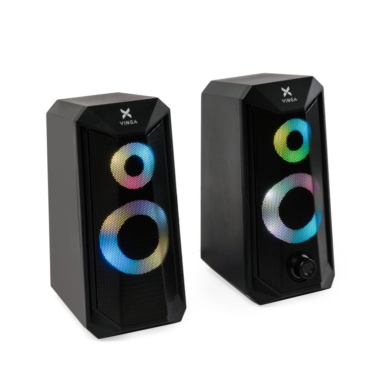 Акустична система Vinga SP-200 LED USB Black - фото 7