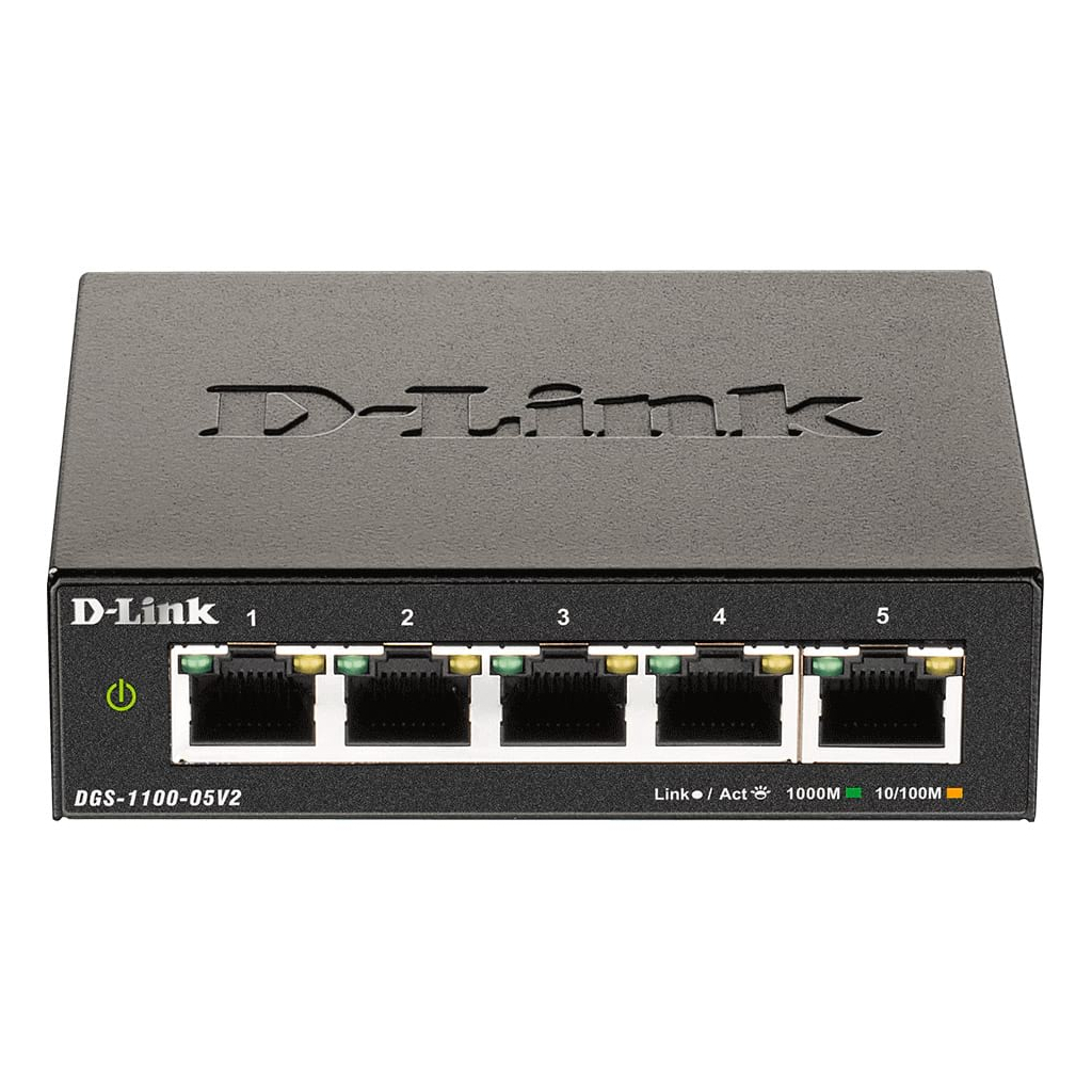 Комутатор мережевий D-Link DGS-1100-05V2 Комутатор мережевий D-Link DGS-1100-05V2