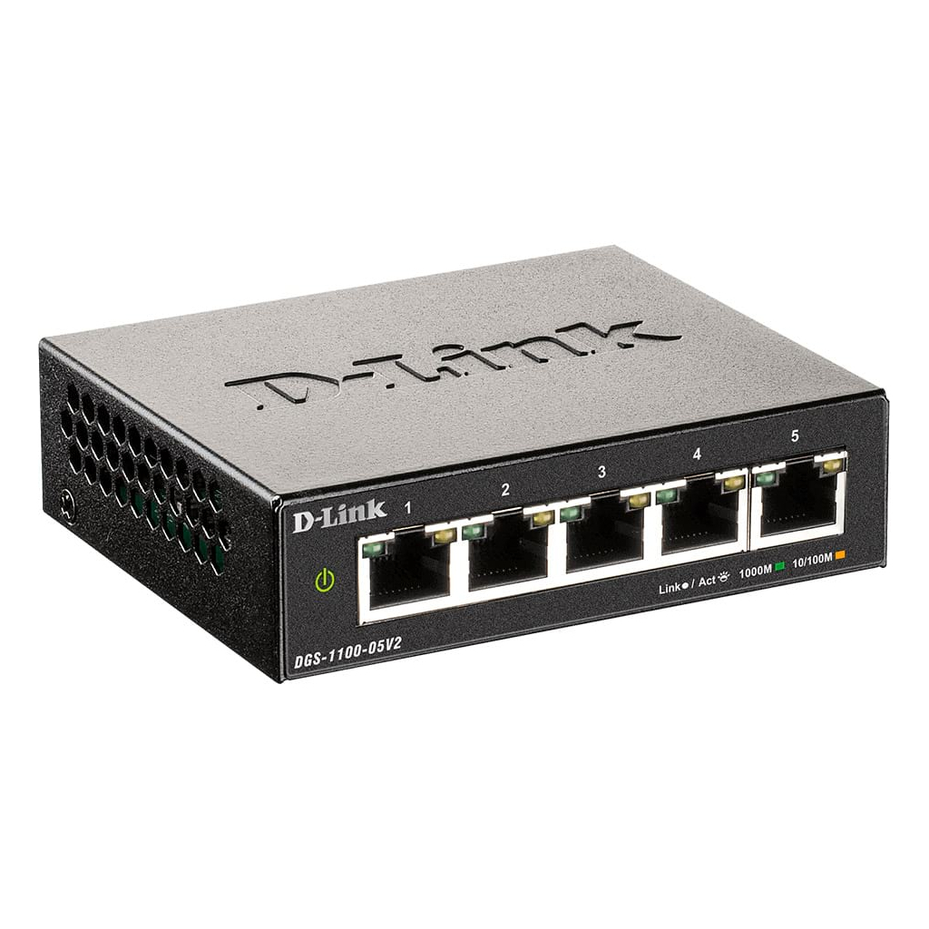 Комутатор мережевий D-Link DGS-1100-05V2 - фото 2 Комутатор мережевий D-Link DGS-1100-05V2 - фото 2