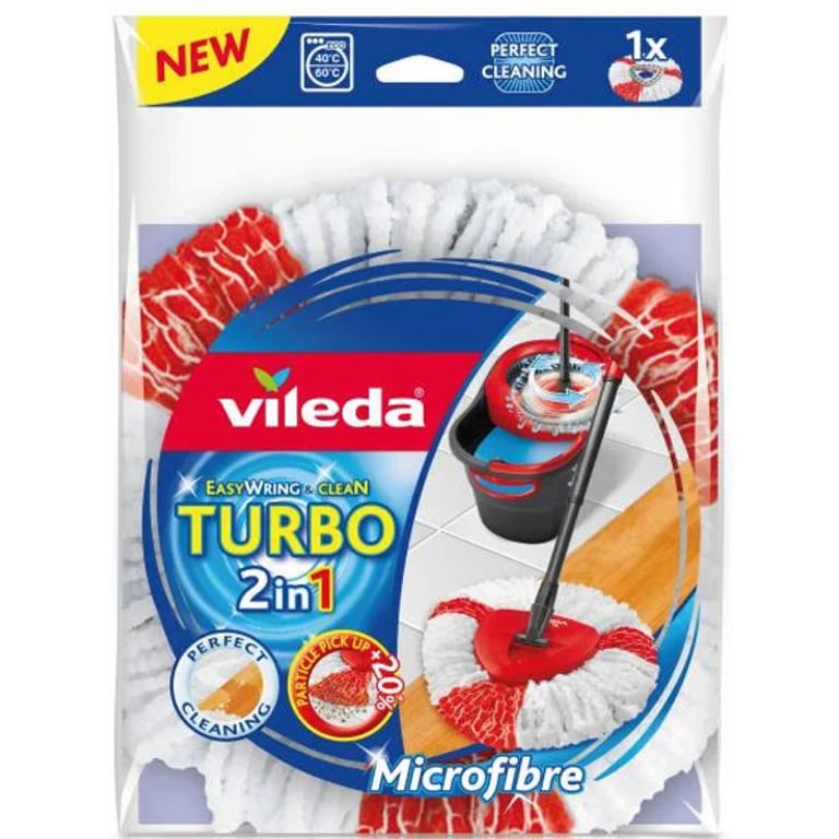 Насадка змінна для швабри Vileda EasyWring & Clean Turbo (4023103195189) - фото 1