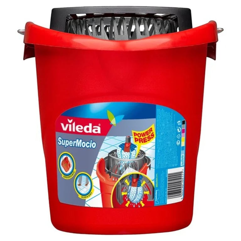 Відро для швабр Vileda Super Mocio з віджимом червоне 10 л (4003790105111) - фото 2
