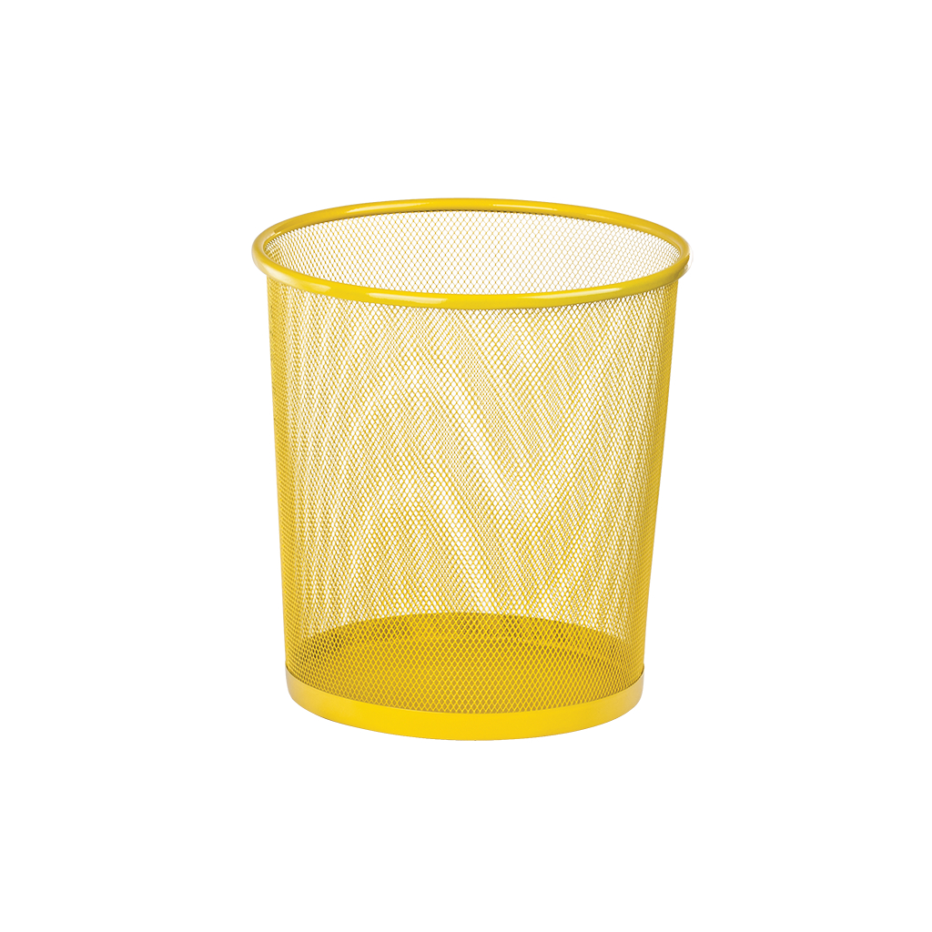 Кошик для паперів ZiBi металева Кругла 10 л Жовта (ZB.3126-08) - фото 1 Кошик для паперів ZiBi металева Кругла 10 л Жовта (ZB.3126-08) - фото 1