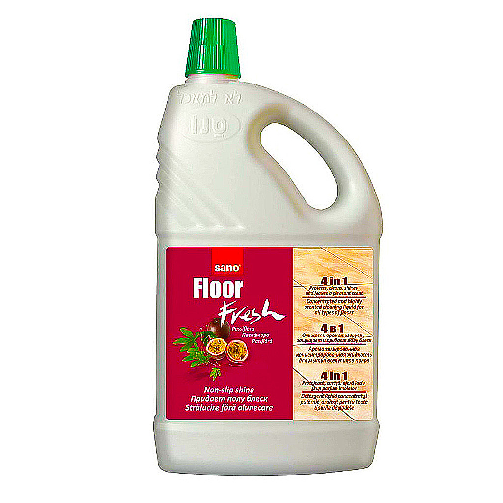 Засіб для миття підлоги Sano 4 в 1 Fresh Пасифлора 2 л (7290003015634) - фото 1 Засіб для миття підлоги Sano 4 в 1 Fresh Пасифлора 2 л (7290003015634) - фото 1