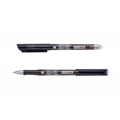 Ручка гелева Buromax Erase Slim Пиши-стирай 0.5 мм Чорний корпус (BM.8300-02) - фото 1