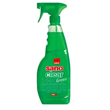Засіб для миття скла Sano Clear Green 1 л (7290102990603) - фото 1