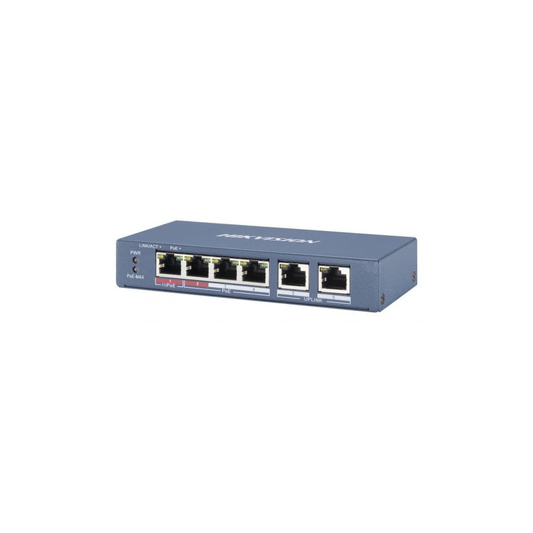 Комутатор мережевий Hikvision DS-3E0106HP-E - фото 3