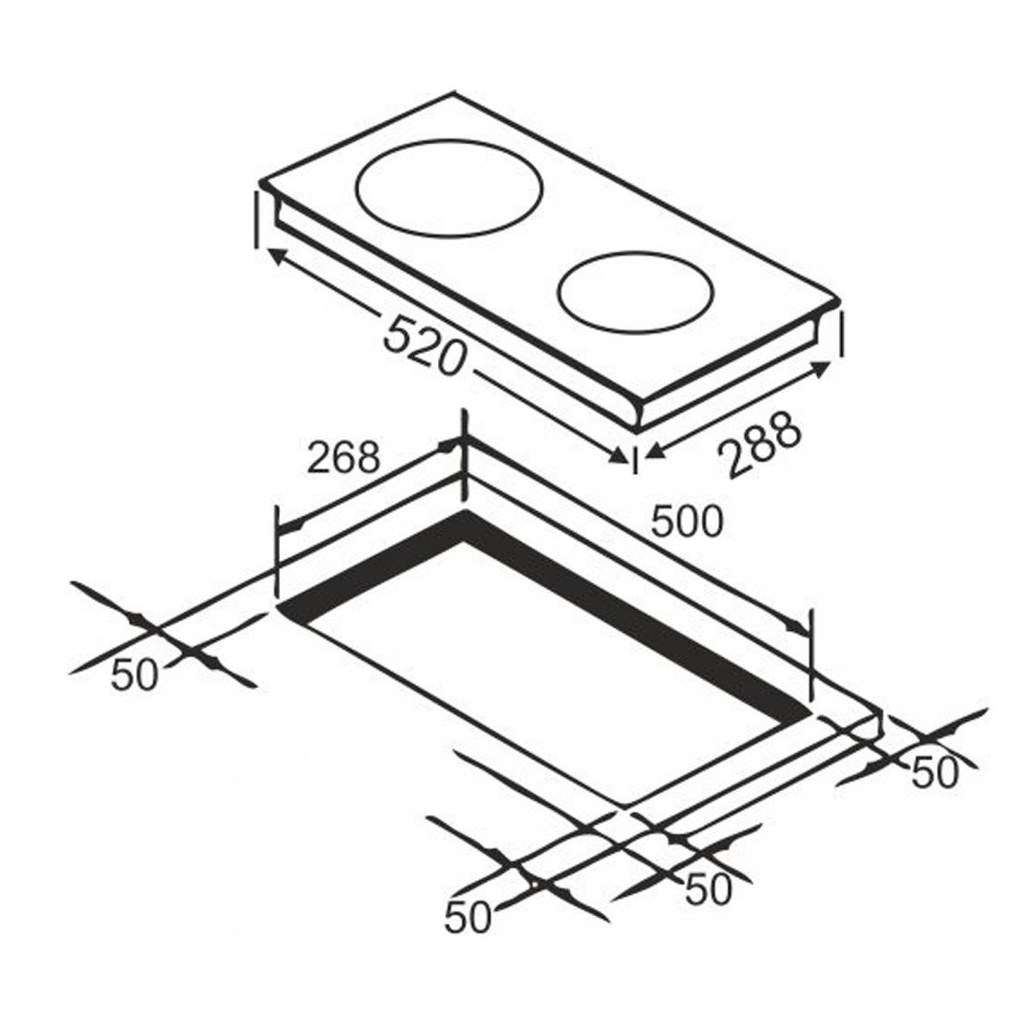 Варочна поверхня Grunhelm GPI 523 B - фото 2 Варочна поверхня Grunhelm GPI 523 B - фото 2